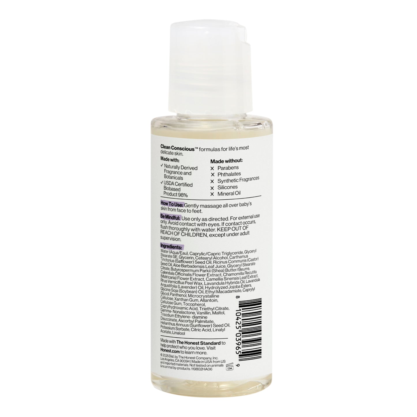 Shampoo + Body Wash, Travel Size, Calm