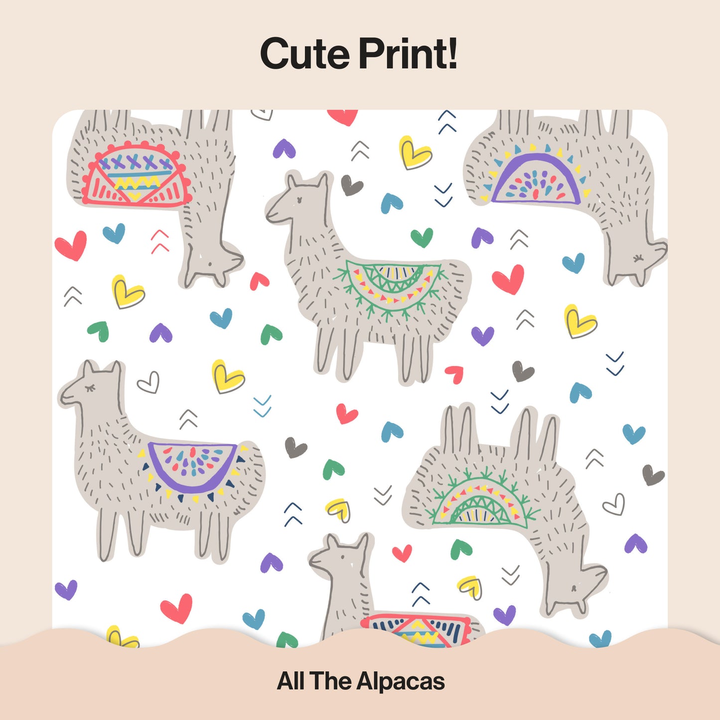 Honest Clean Conscious Diaper®, All The Alpacas, Size 1