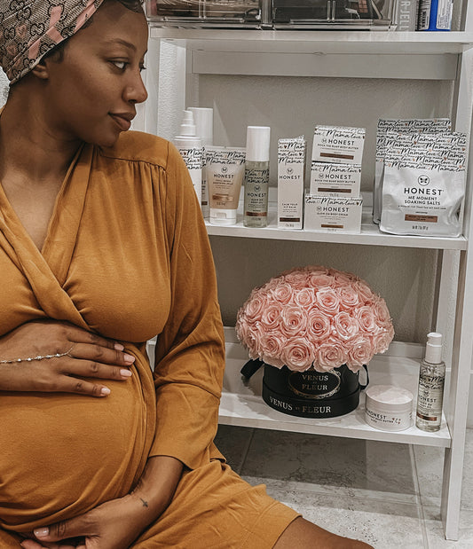 Anthoni Allen with Mama Care products