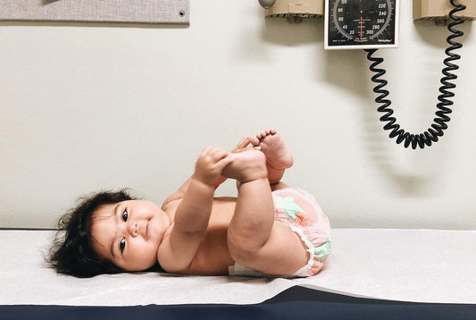 baby in dr office