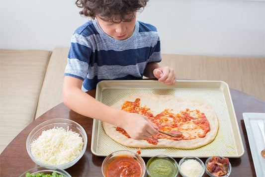 Pizza Party! DIY Pizza with Nut-Free Pesto (+video)