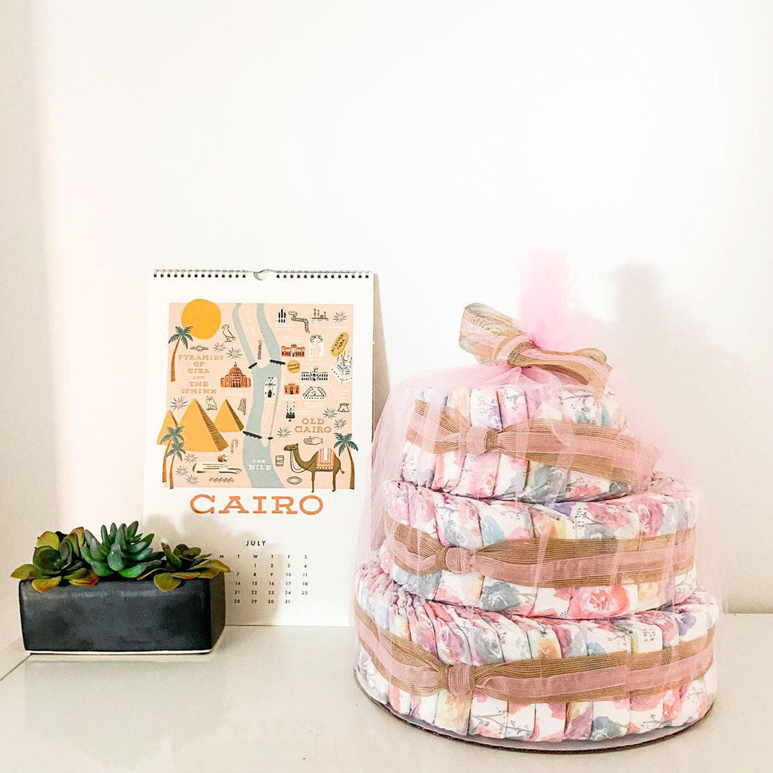 Honest diaper cake