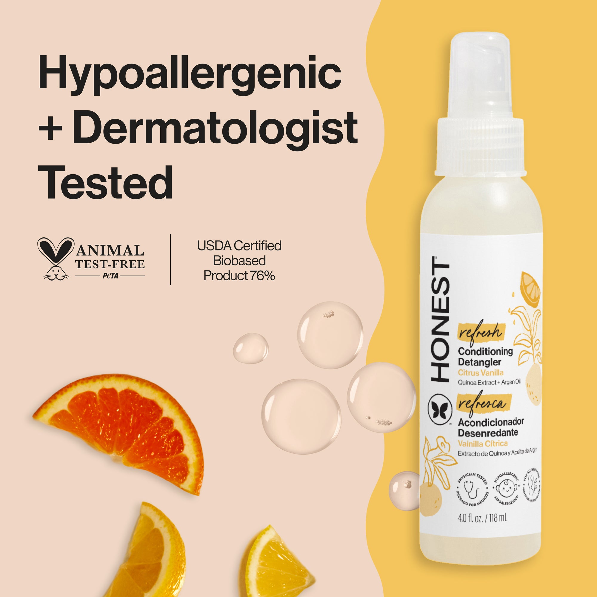 Conditioning Hair Detangler Spray Refresh | Honest