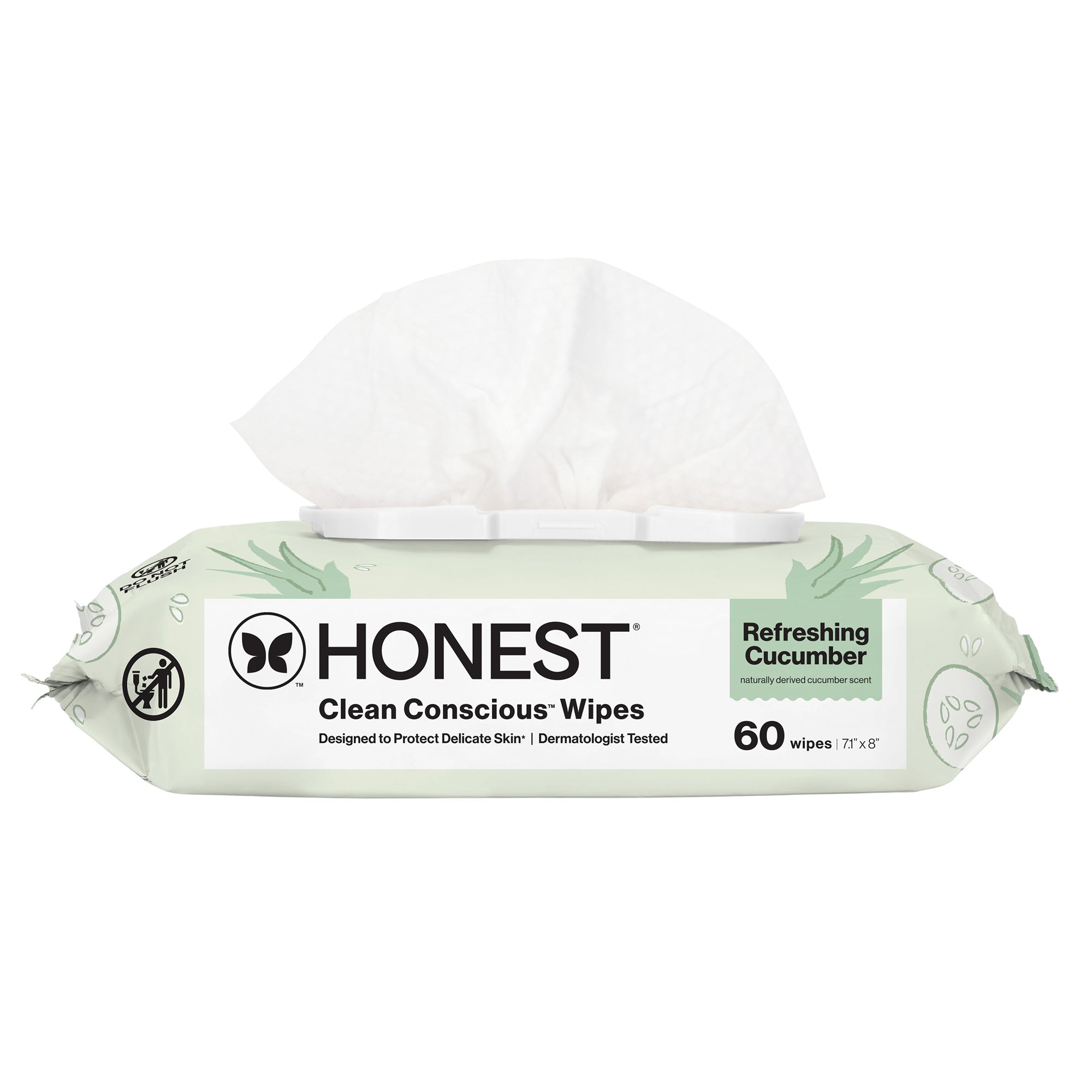 Scented Baby Cleansing Wipes, Hydrate + Cleanse, 60 Count