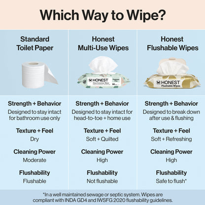 Flushable Wipes, Gilded Wings