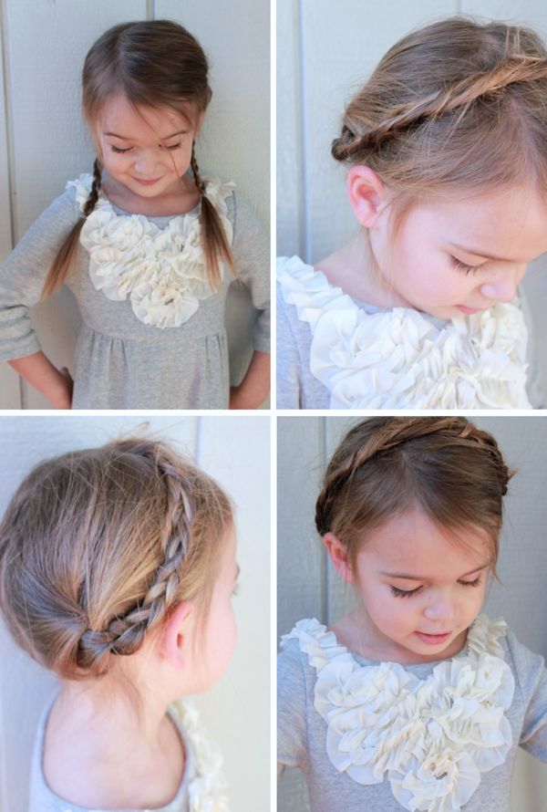 Braids on little girl