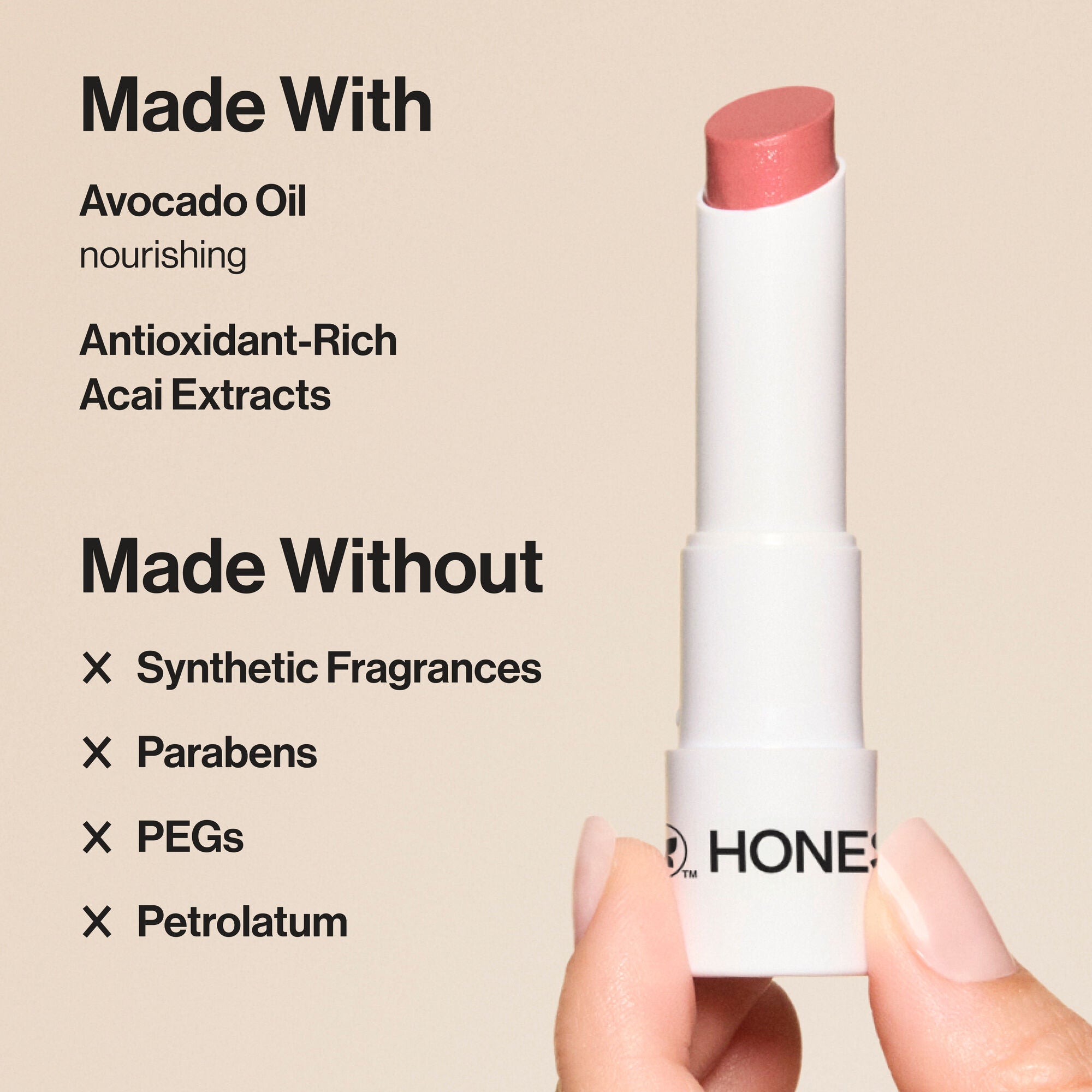 Honest Beauty Tinted Lip Balm Lychee Fruit