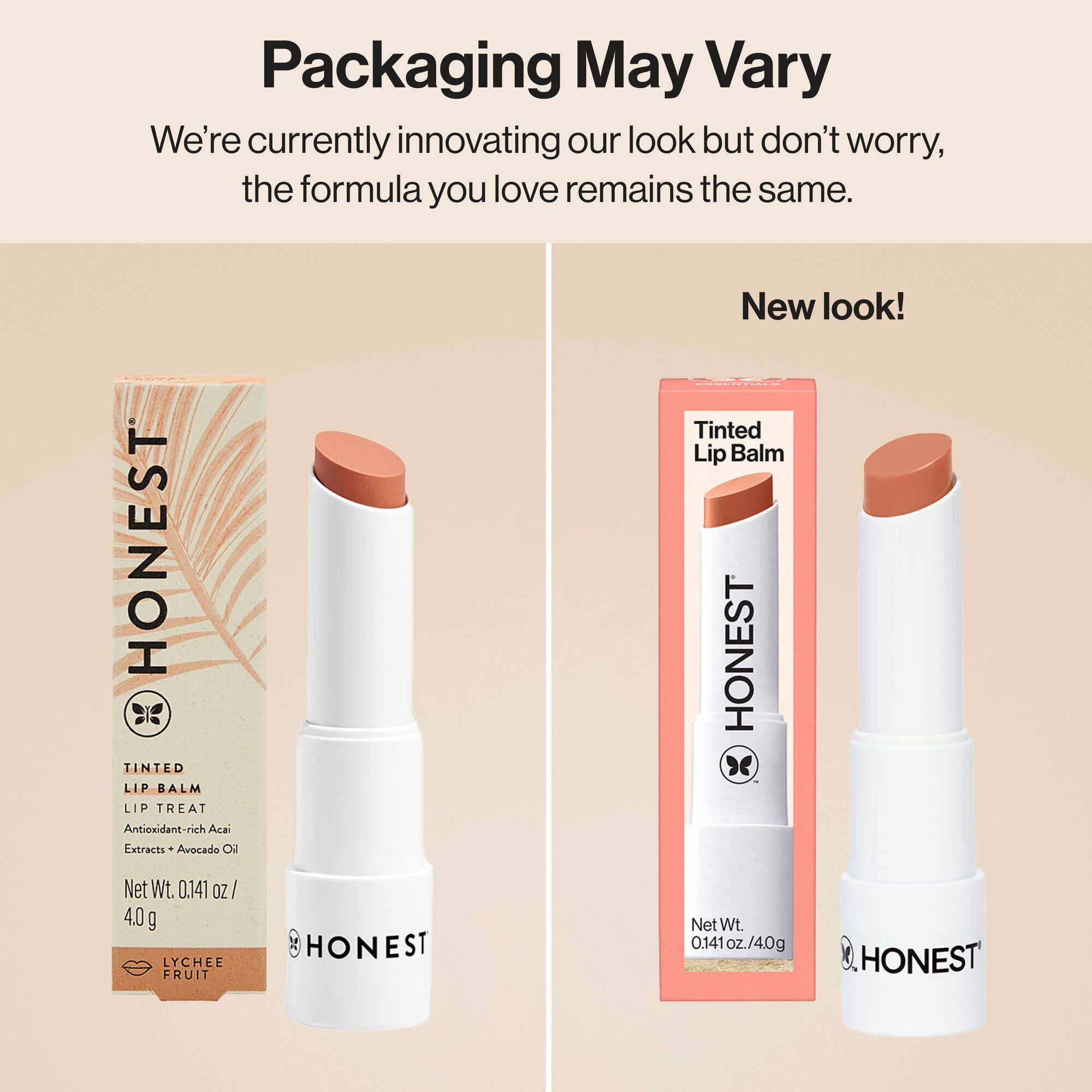 Honest Beauty Tinted Lip Balm Lychee Fruit