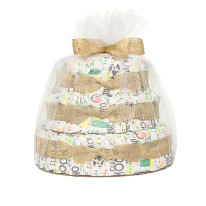 Diaper Cake, Barnyard Babies, Deluxe