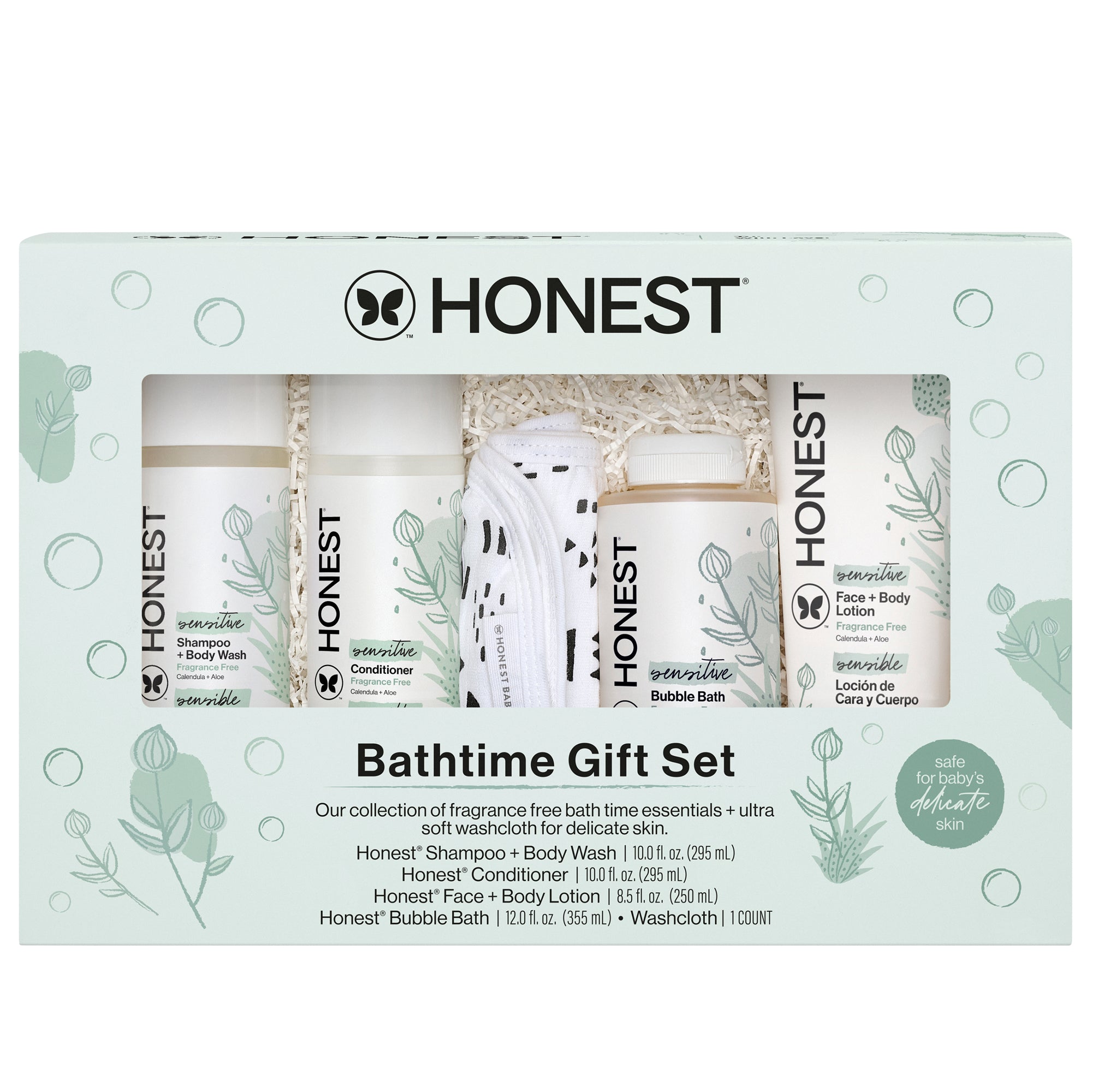 Sensitive Bathtime Gift Set | Honest