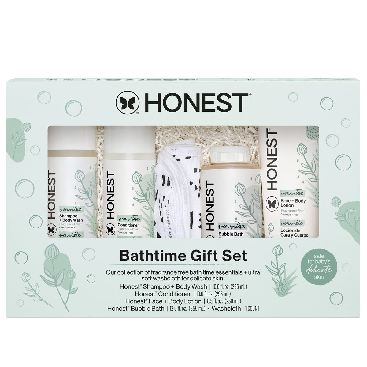 Honest Sensitive Bathtime Gift Set