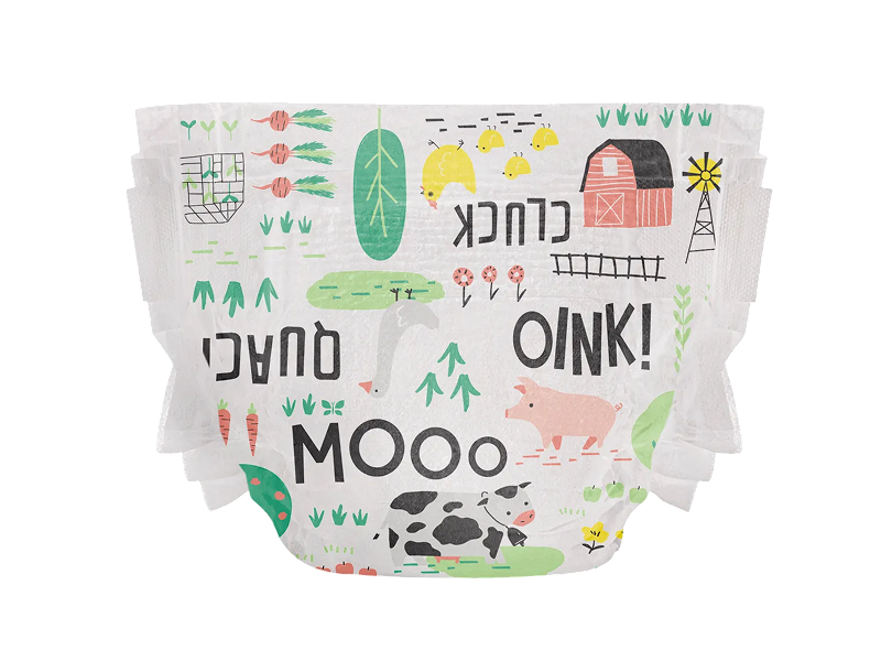 Diaper with Barnyard Babies
