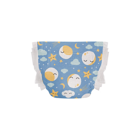 Clean Conscious™ Overnight Diapers, Cozy Cloud, Size 3