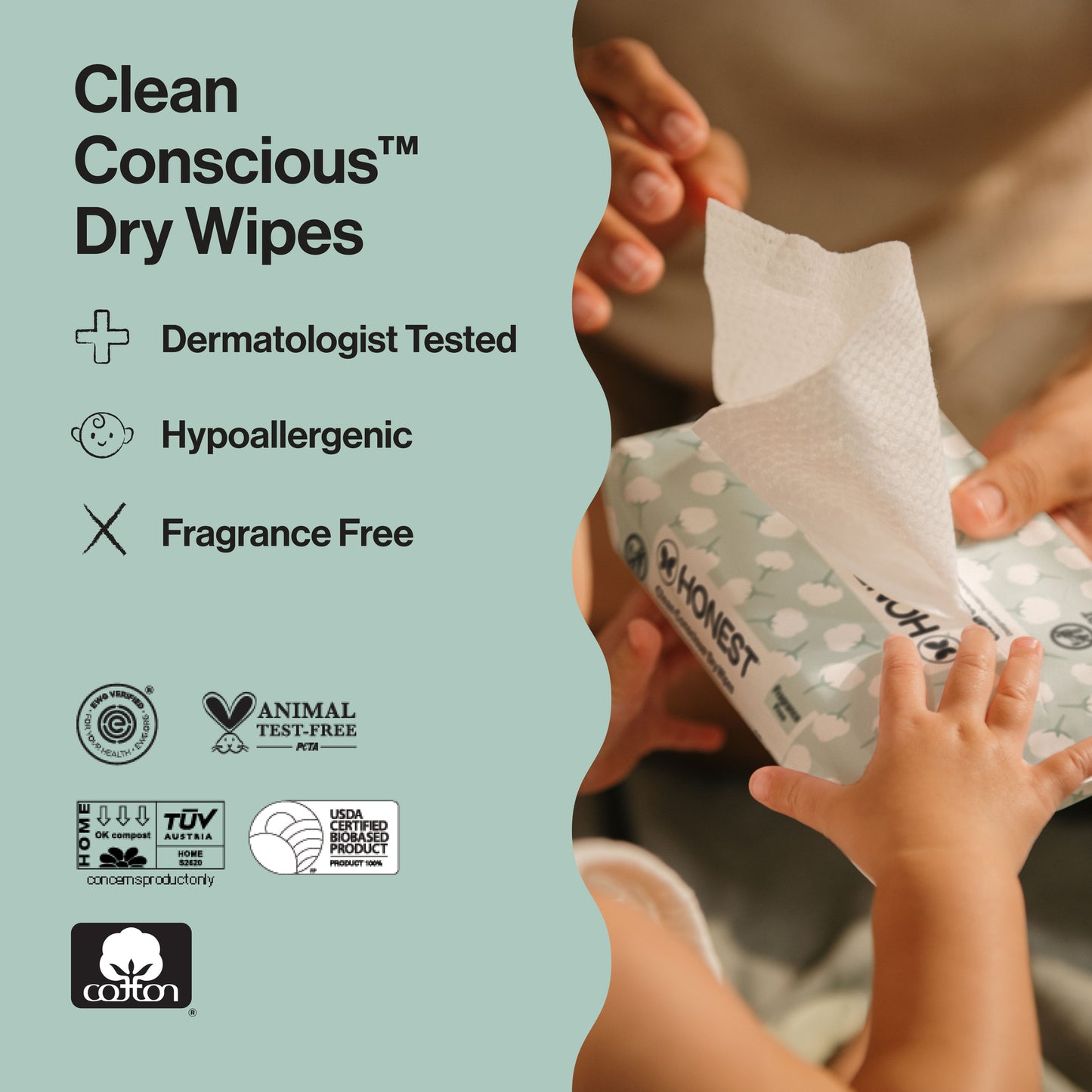 Clean Conscious™ Dry Wipes