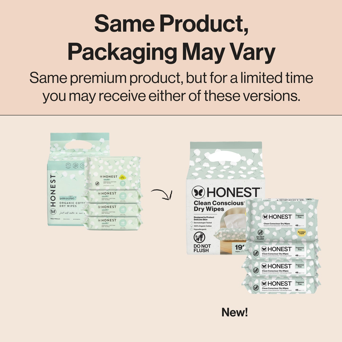 Clean Conscious™ Dry Wipes