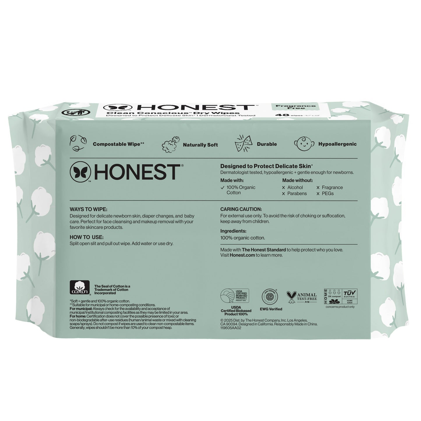 Clean Conscious™ Dry Wipes