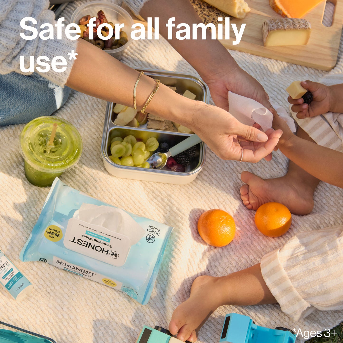 Sanitizing Alcohol Wipes, Free + Clear