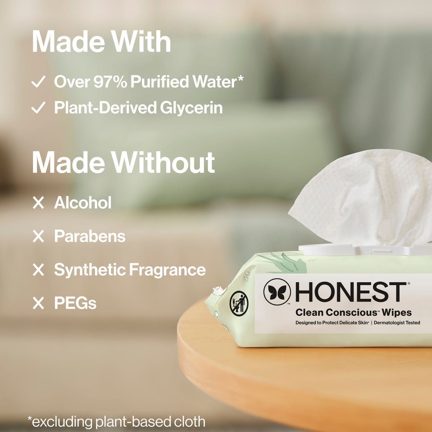 Scented Wipes, Hydrate + Cleanse