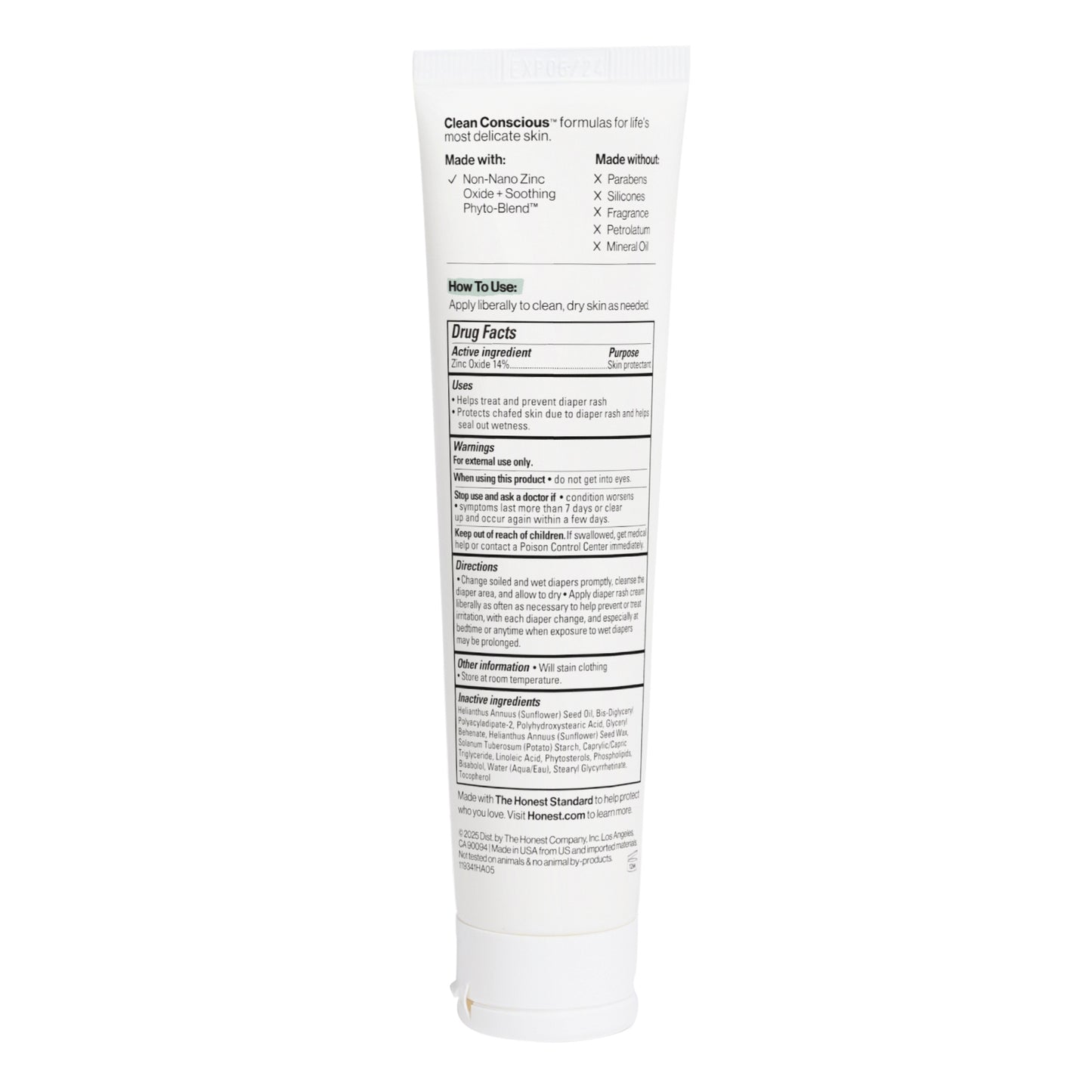 Diaper Rash Cream, Sensitive