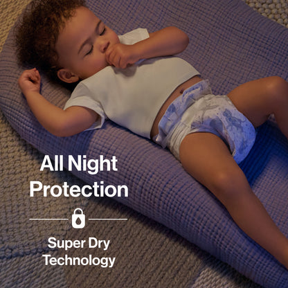 Clean Conscious™ Overnight Diapers, Cozy Cloud, Size 4