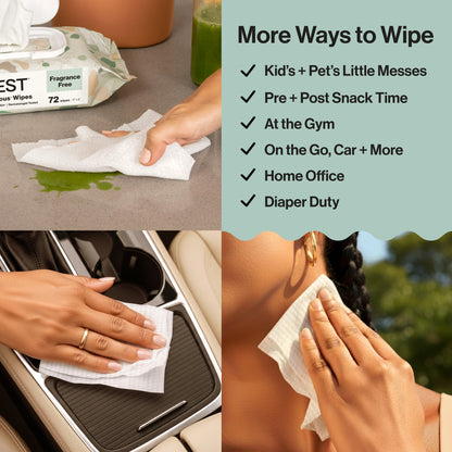 Clean Conscious™ Wipes, Rose Blossom