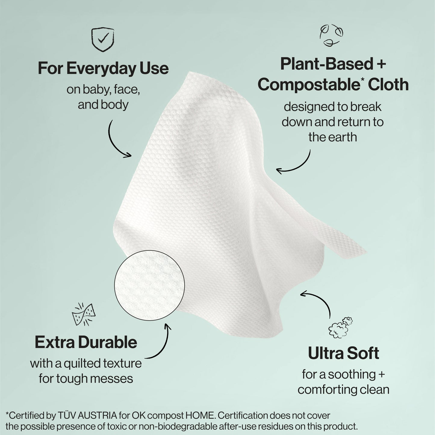 Clean Conscious™ Wipes, Rose Blossom