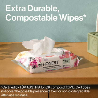 Clean Conscious™ Wipes, Rose Blossom