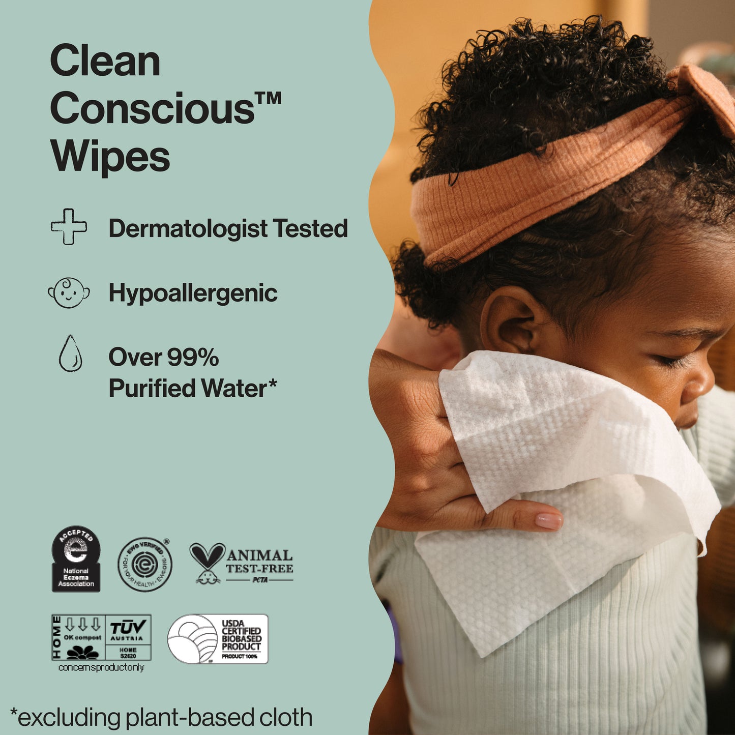 Clean Conscious™ Wipes, Rose Blossom