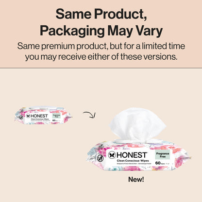 Clean Conscious™ Wipes, Rose Blossom