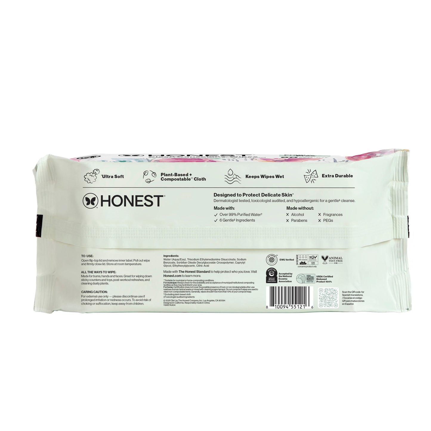 Clean Conscious™ Wipes, Rose Blossom