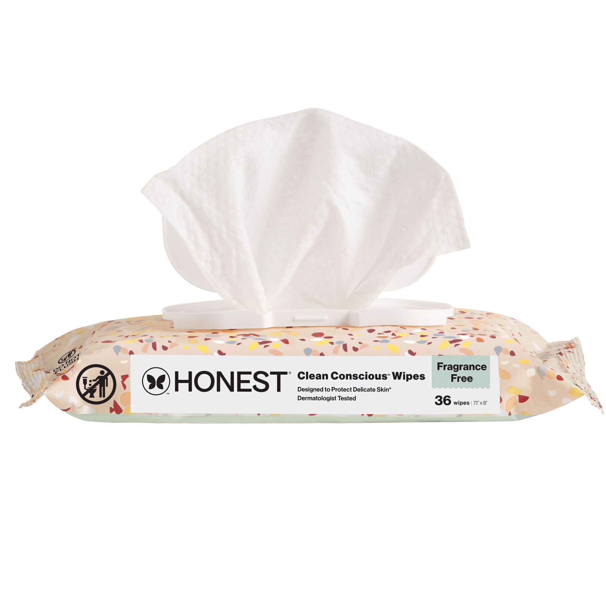 Clean Conscious™ Wipes, Terrazzo, 36 Count Wipes