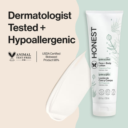 Face + Body Lotion, Sensitive