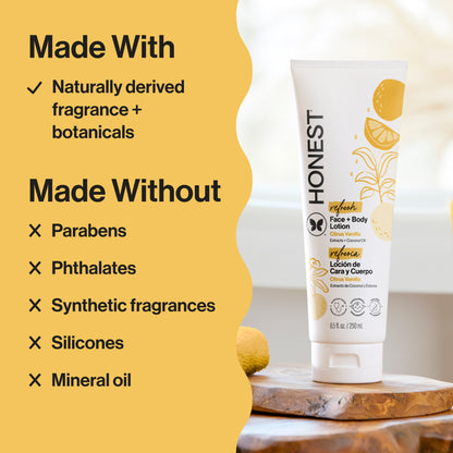 Face + Body Lotion, Refresh
