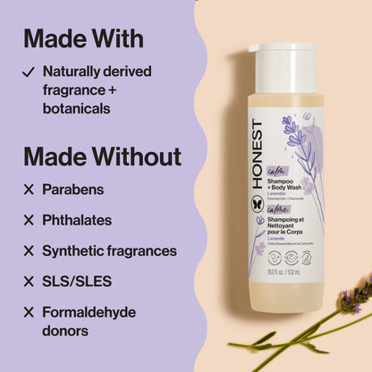 Shampoo + Body Wash, Travel Size, Calm