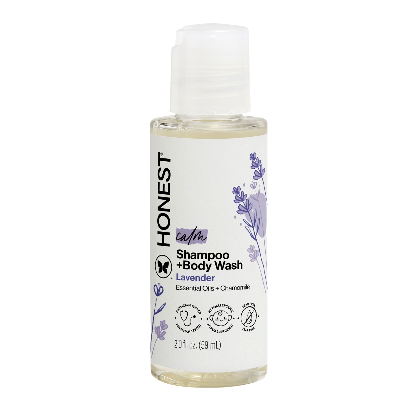 Shampoo + Body Wash, Travel Size, Calm