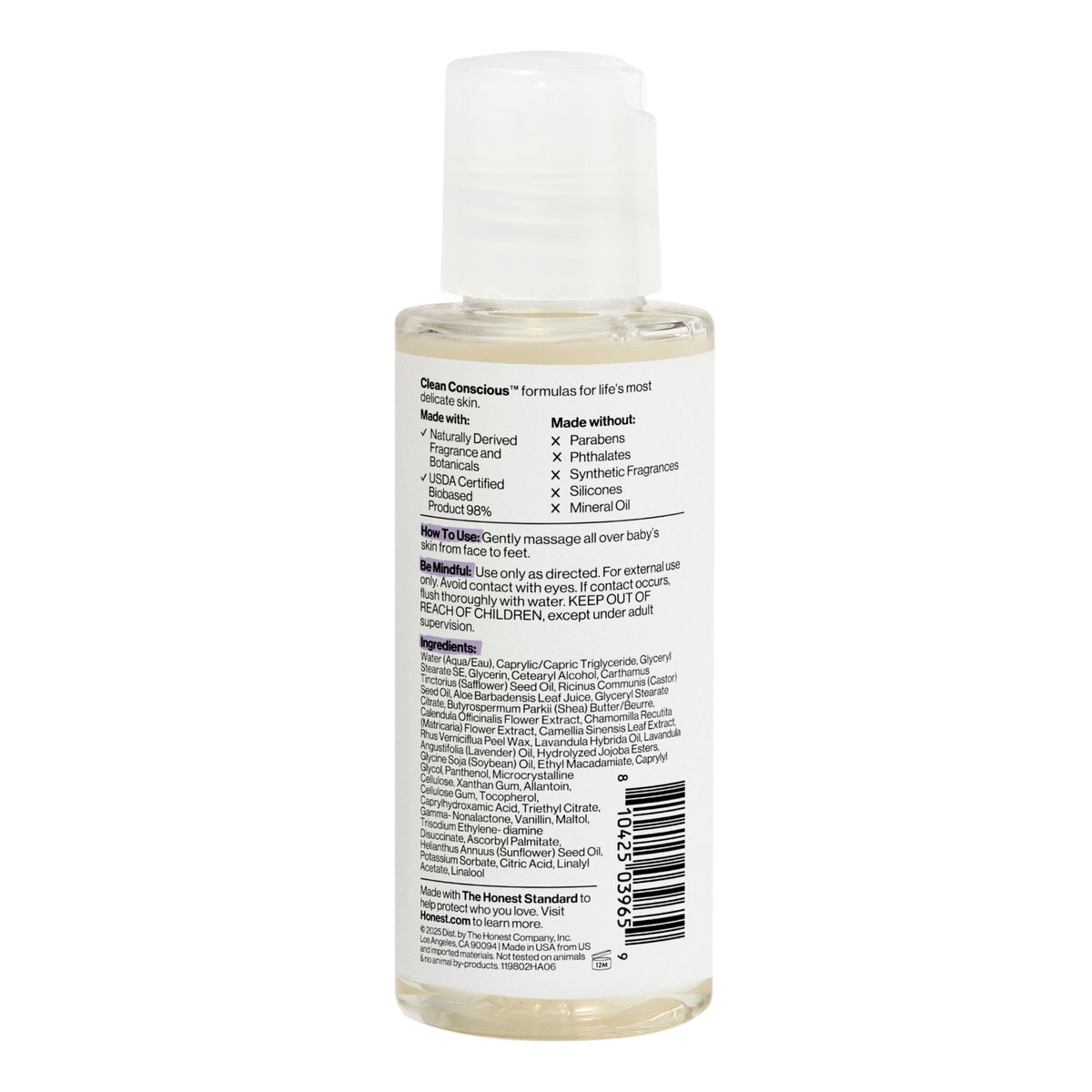 Shampoo + Body Wash, Travel Size, Calm