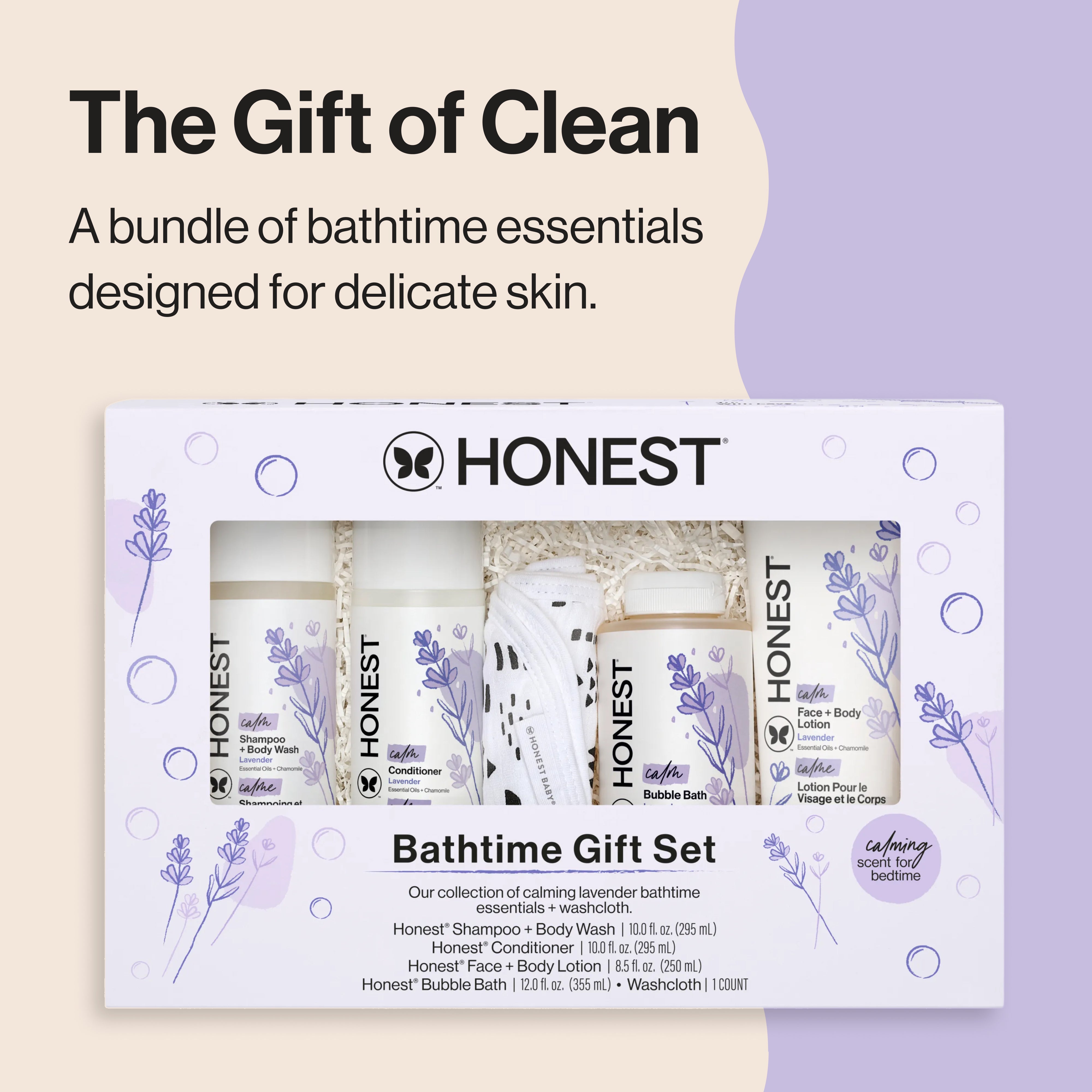The Honest Company Calm Bathtime Gift Set + Disney Design
