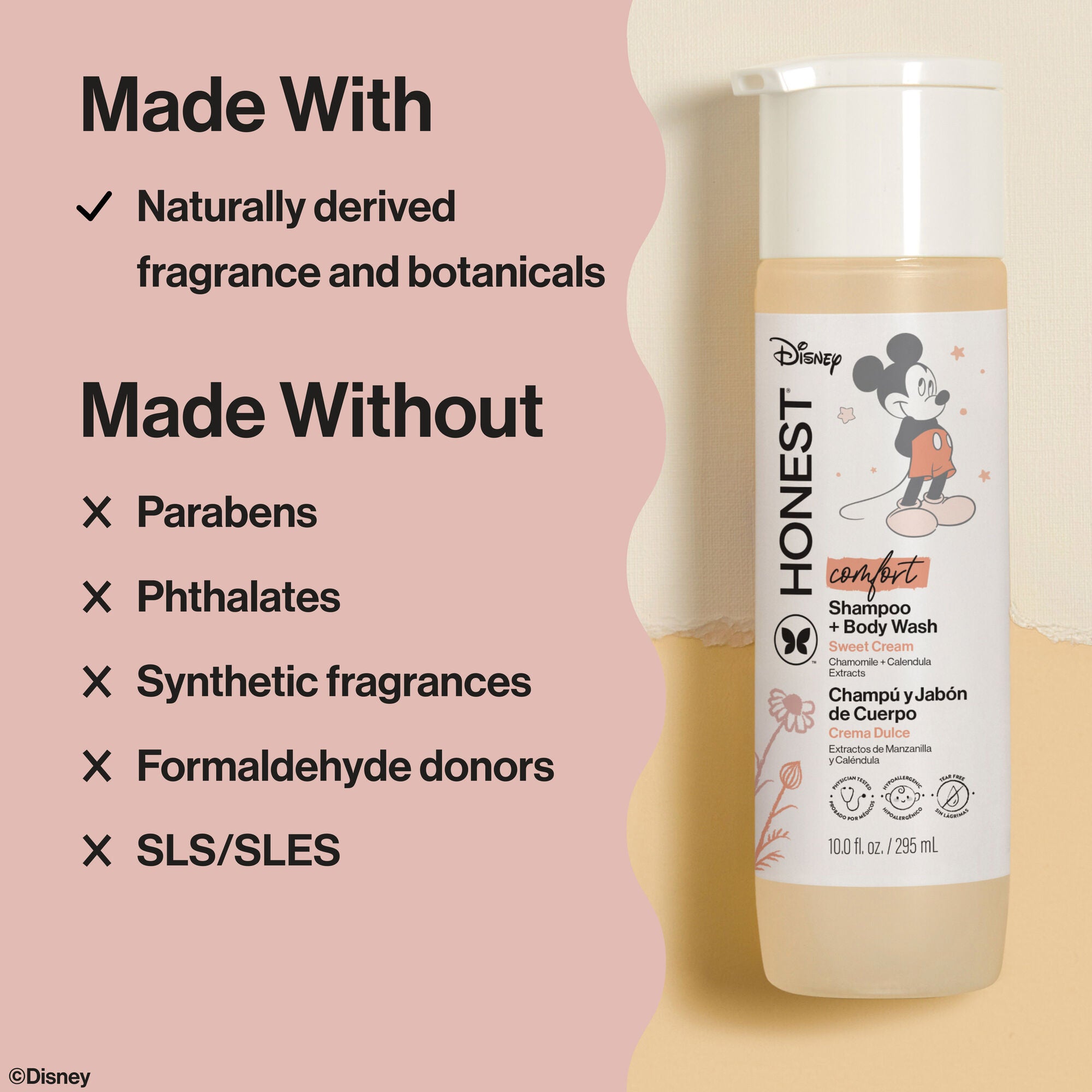 Baby Shampoo & Body Wash with Disney's Mickey Mouse, Comfort | Honest