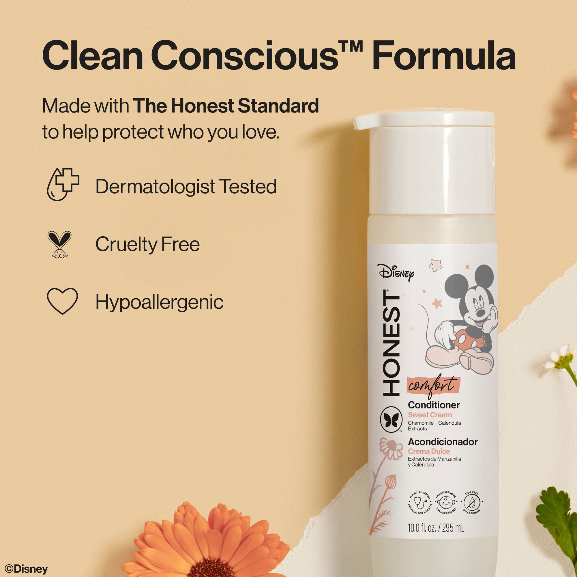 Silicone Free Hair Conditioner with Disney's Mickey Mouse, Comfort