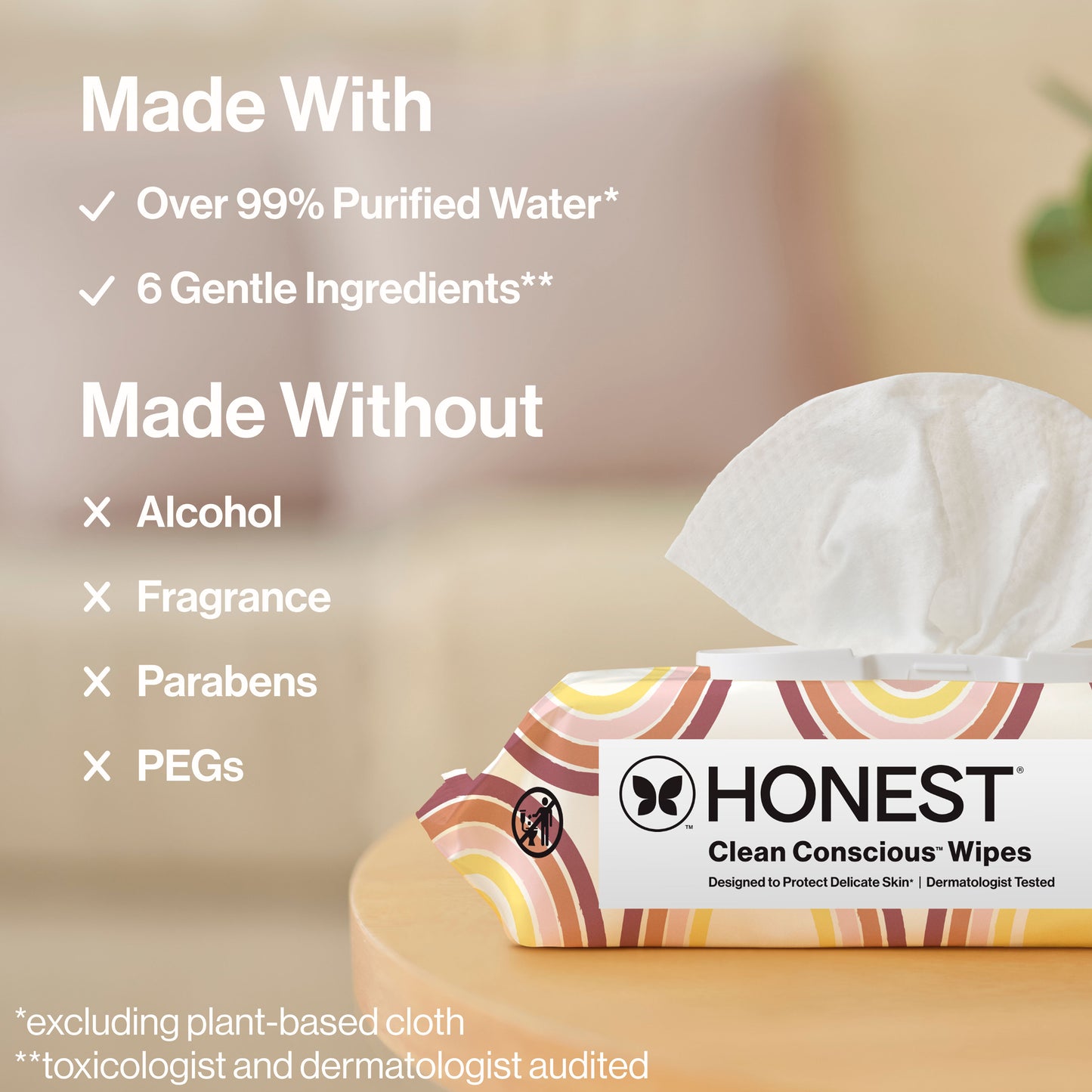 Clean Conscious™ Wipes, Rainbow