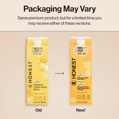 Shampoo Body Wash, Carton Refill, Citrus Vanilla
