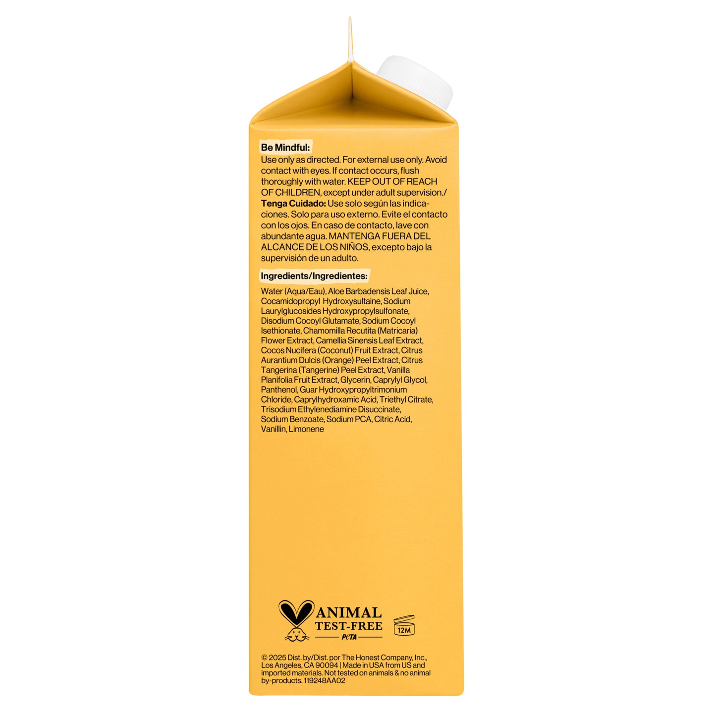 Shampoo Body Wash, Carton Refill, Citrus Vanilla