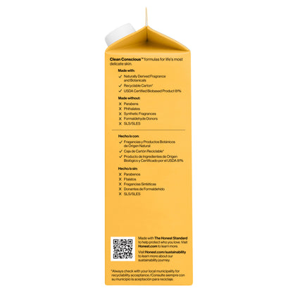 Shampoo Body Wash, Carton Refill, Citrus Vanilla