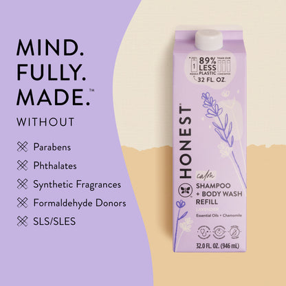 Shampoo Body Wash, Carton Refill, Lavender