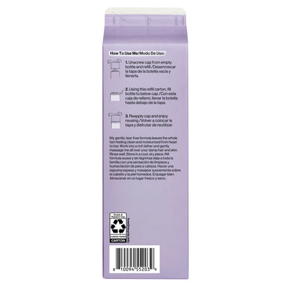 Shampoo Body Wash, Carton Refill, Lavender