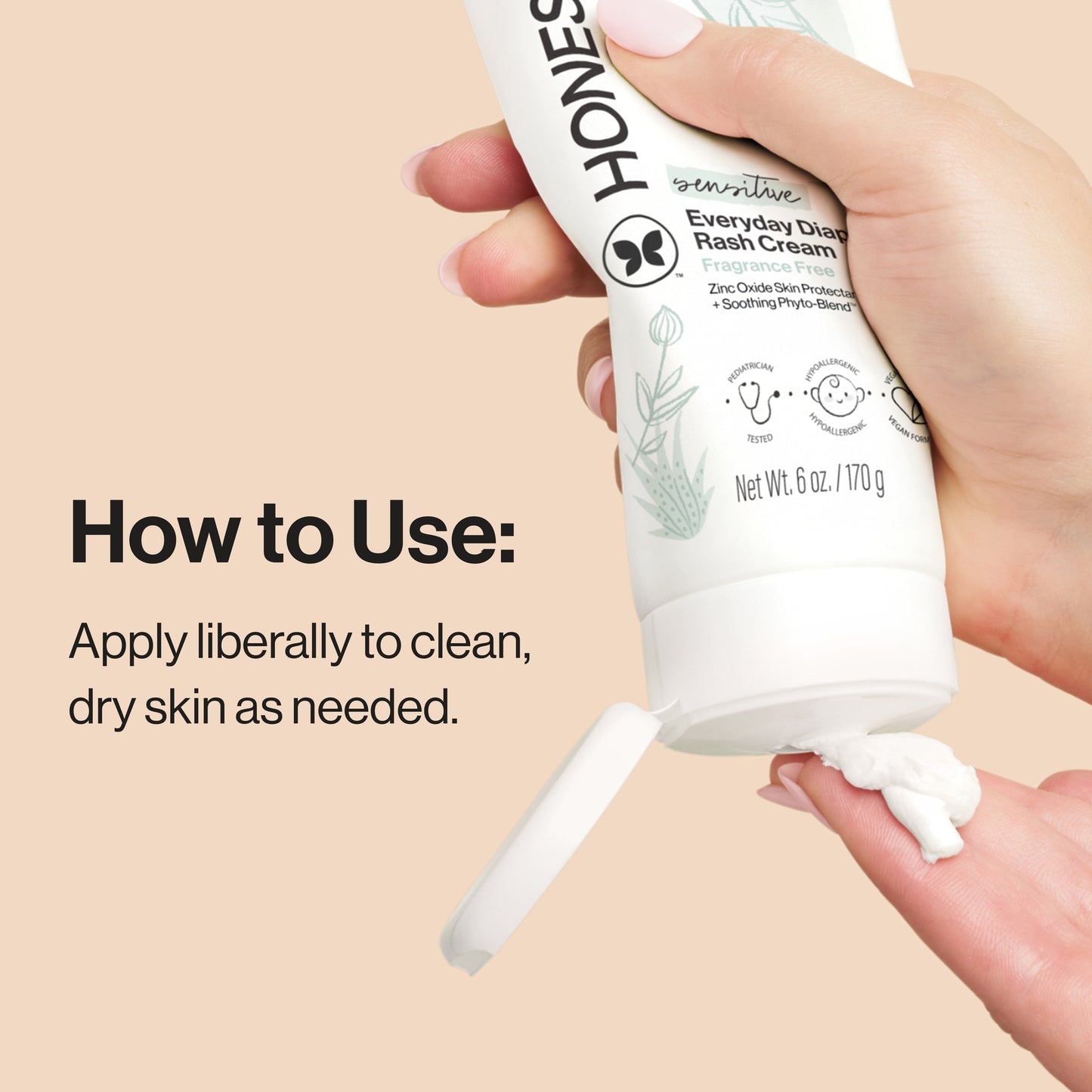 Diaper Rash Cream, Sensitive™, 6 oz