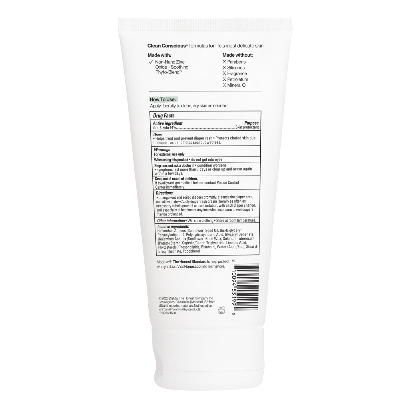 Diaper Rash Cream, Sensitive™, 6 oz