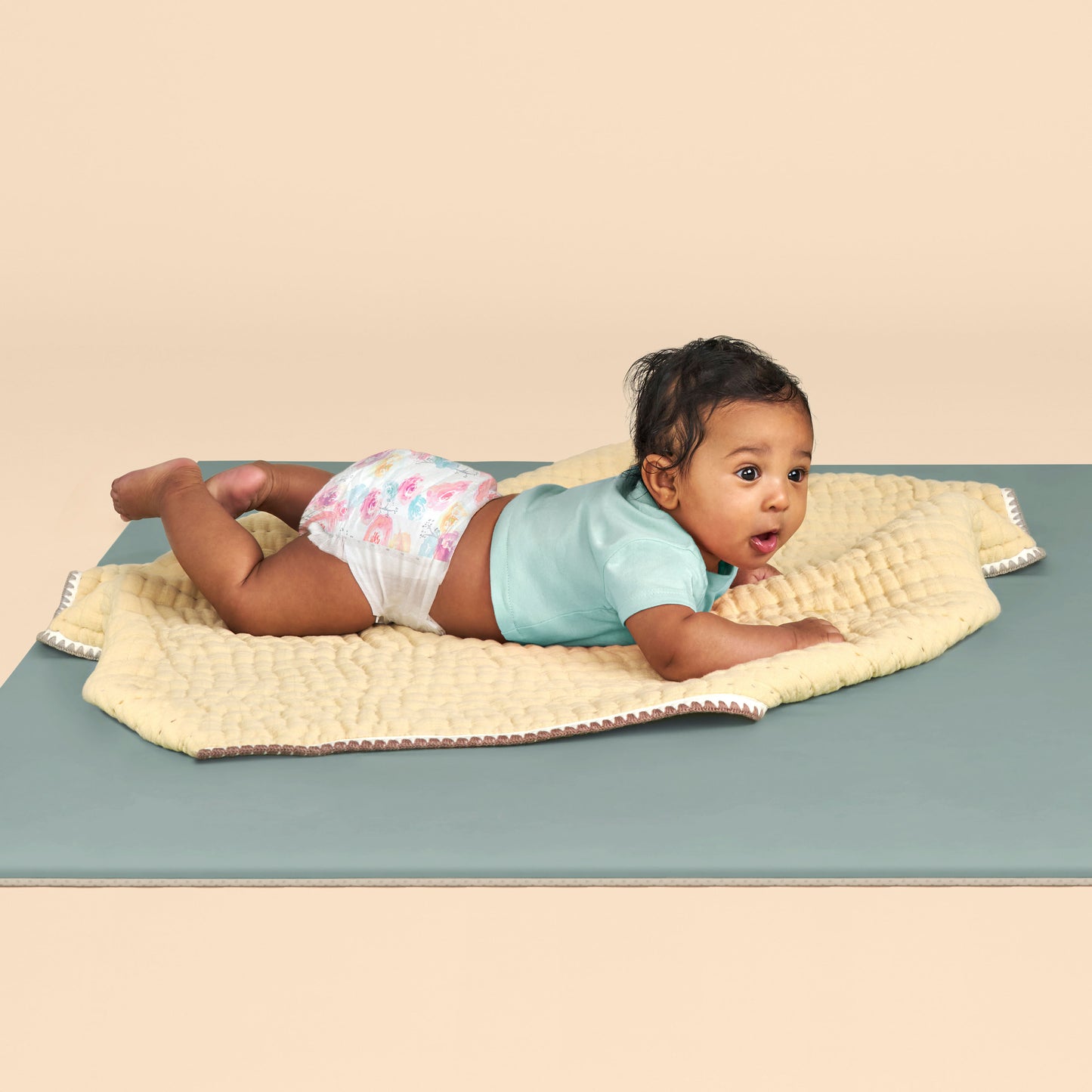 Honest Clean Conscious Diaper®, Rose Blossoms, Size NB