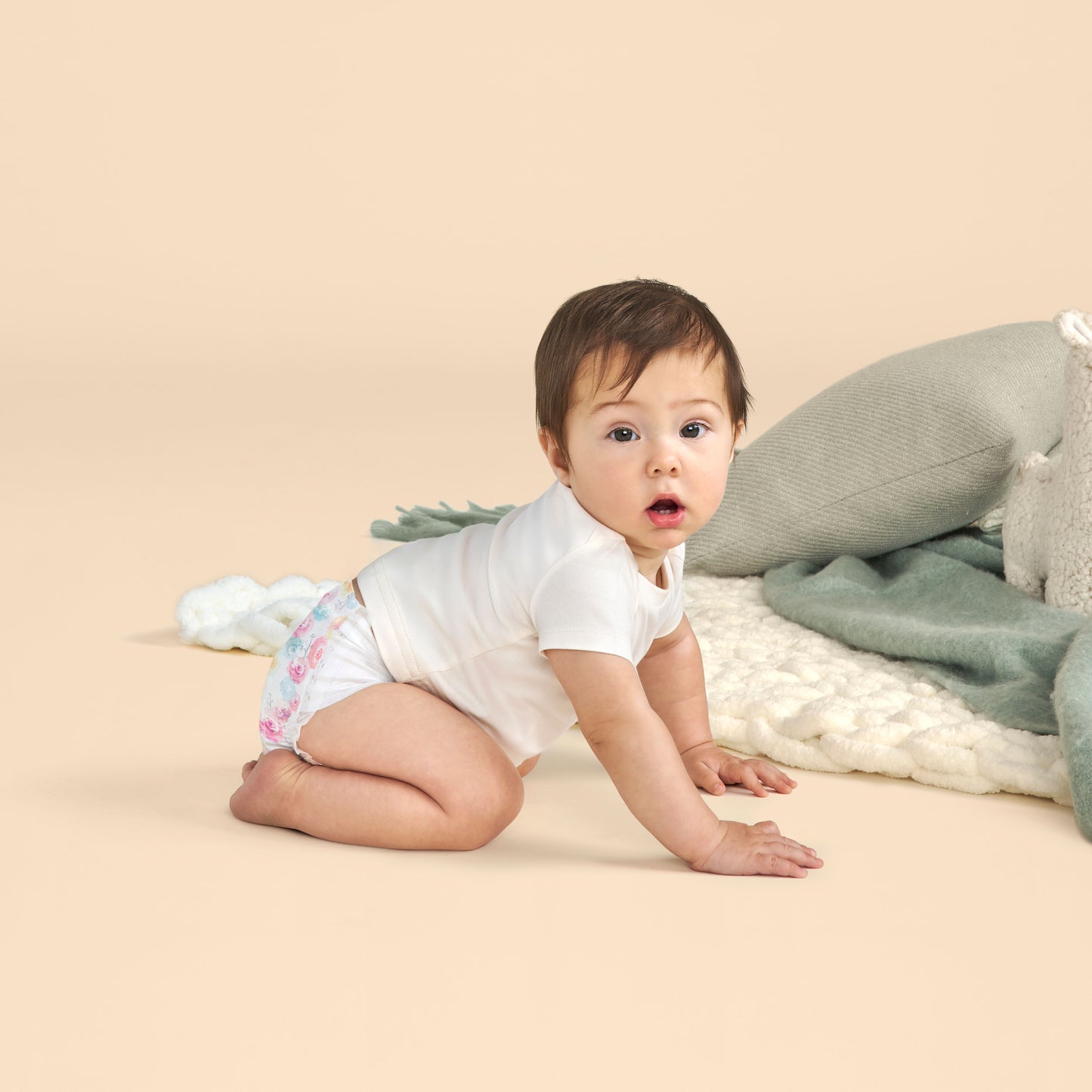 Honest Clean Conscious Diaper®, Rose Blossoms, Size 1