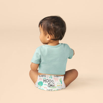 Honest Clean Conscious Diapers®, Barnyard Babies, Size 6